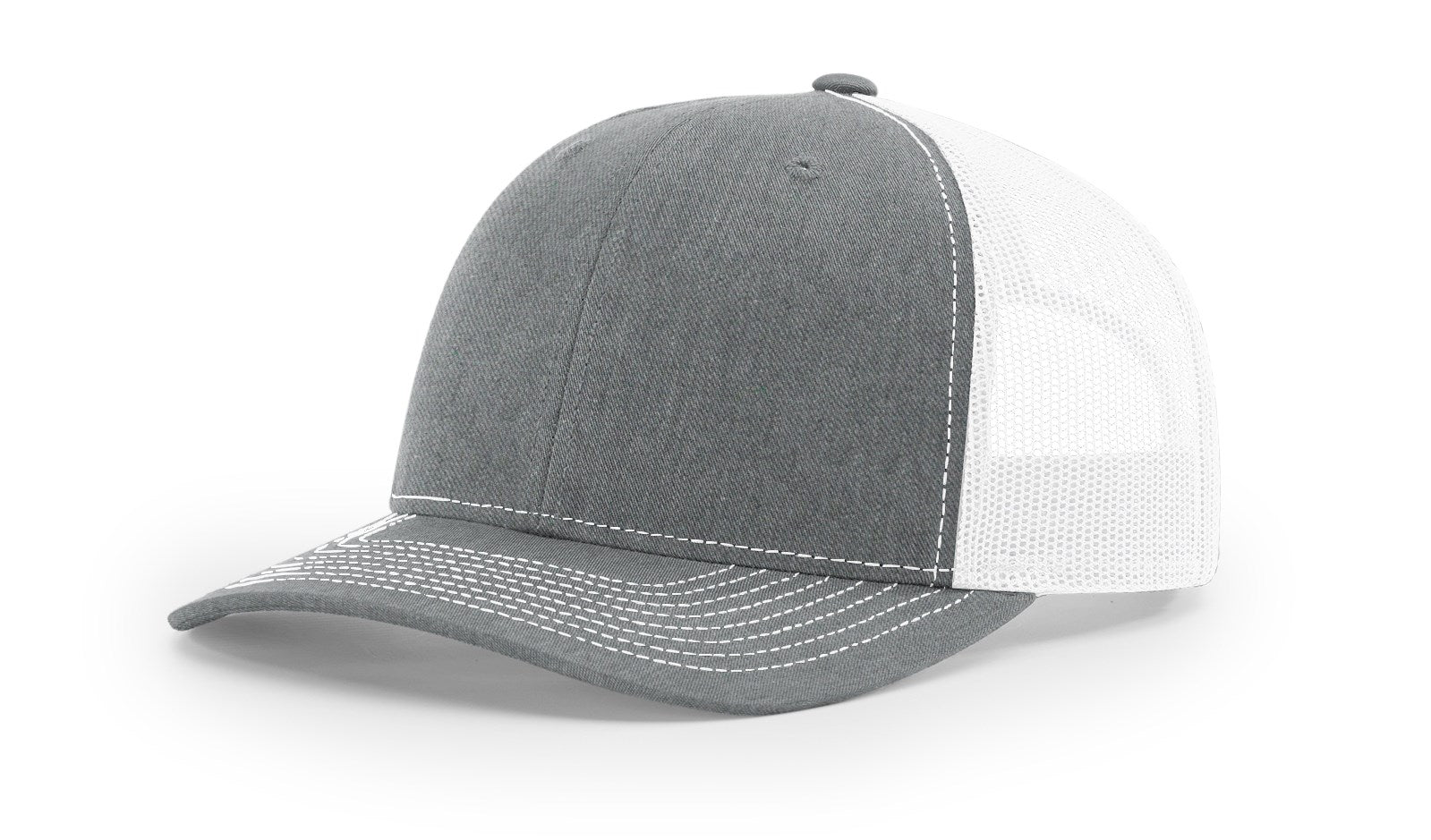 112 Richardson Snapback Heather Grey/White – maddhattercaps