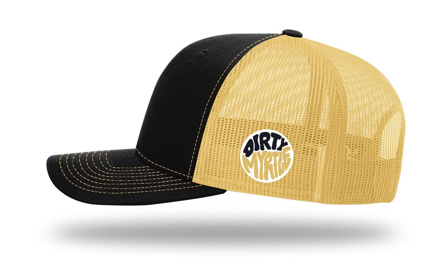 WSL 3D Puff Richardson 112 Snapback Black/Vegas Gold