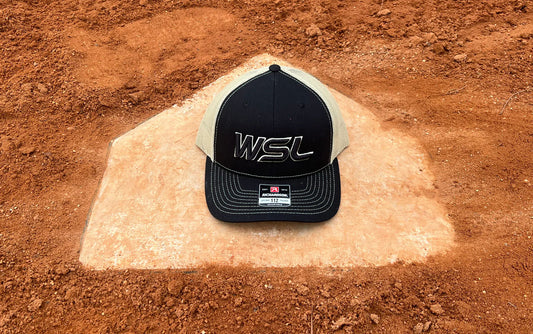 WSL 3D Puff Richardson 112 Snapback Black/Vegas Gold