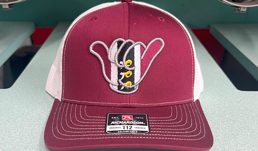 SC Gamecocks Hang Loose Caps - 112 Richardson Burgandy/White