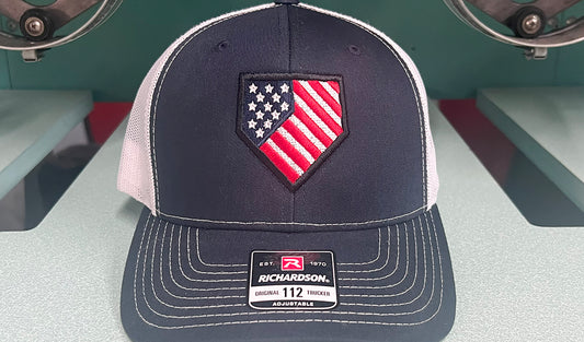 Homeplate USA Flag - R112  Navy/White