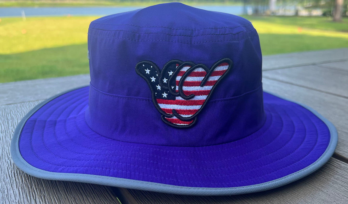 USA FLAG Hang Loose - Purple Bucket