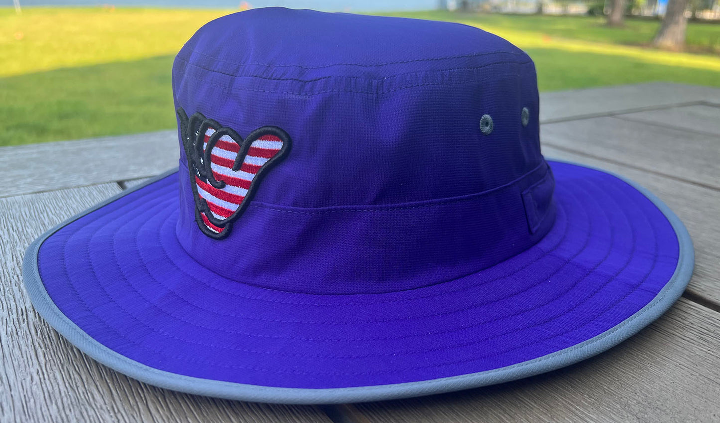 USA FLAG Hang Loose - Purple Bucket