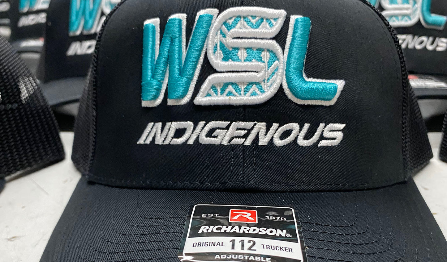 WSL INDIGENOUS BLACK TEAL -  R112 Snapback