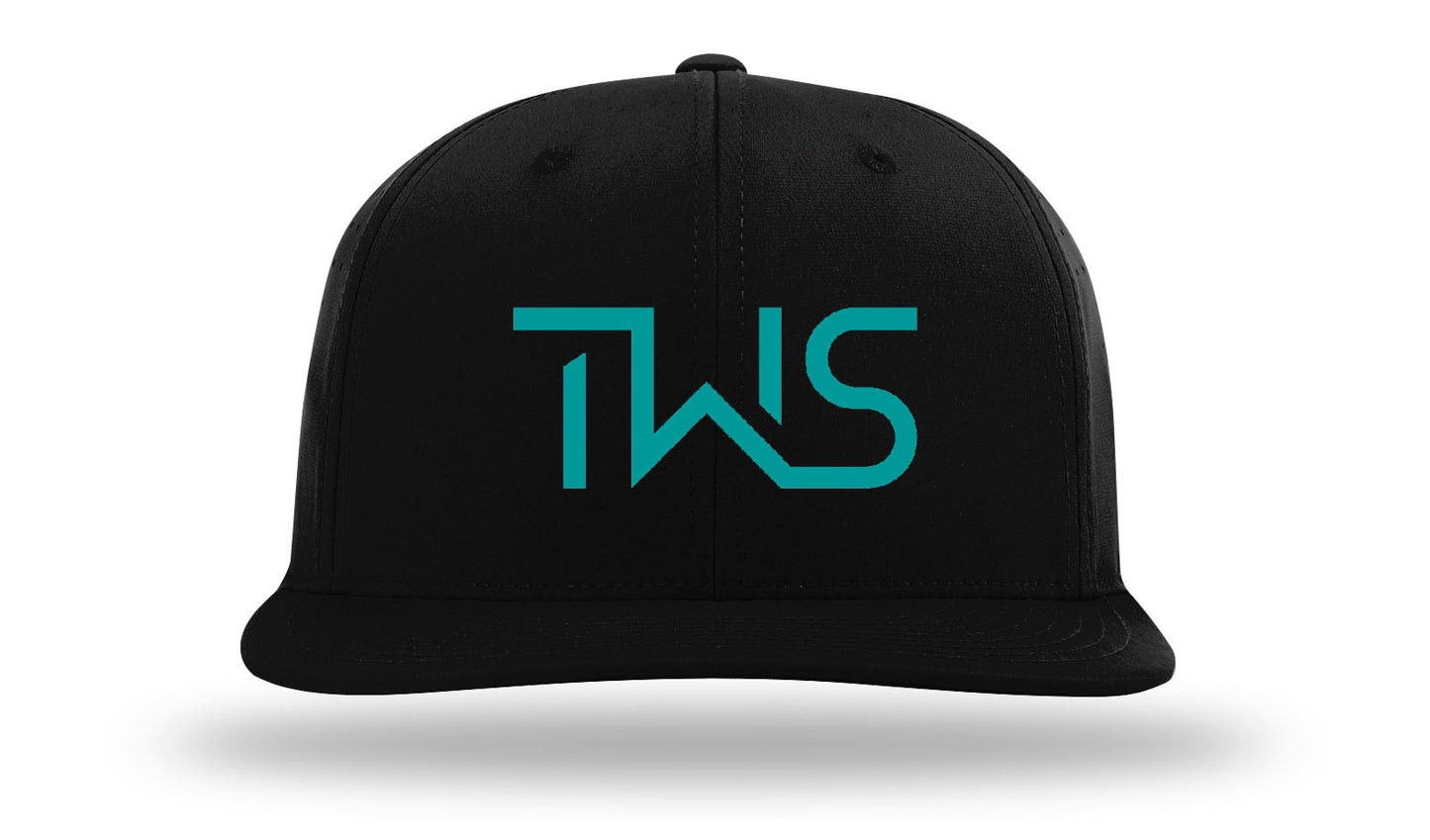 TWS - Black with TEAL letters PTS30