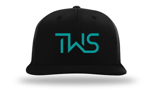 TWS - Black with TEAL letters PTS30