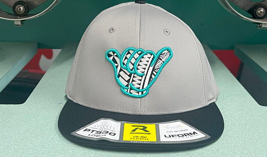 Tribal Hang Loose Hat Teal - Gray/Black PTS30