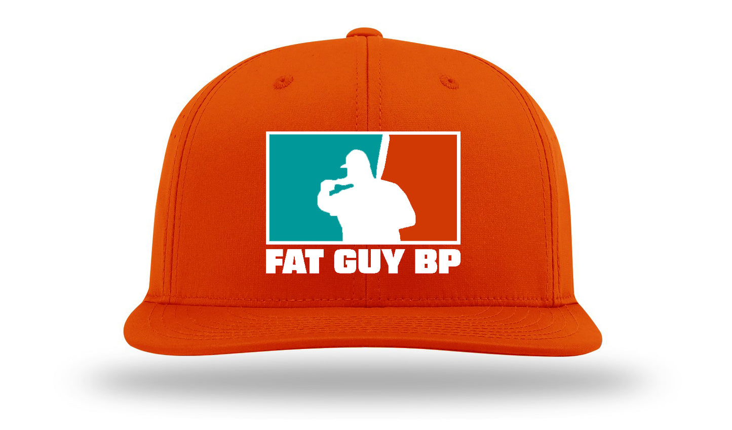 Fat Guys BP Hat PTS30 Solid Orange #TEAL ORANGE