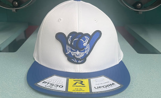 Blue Devils HOME Hang Loose Caps - Solid White/Royal PTS30