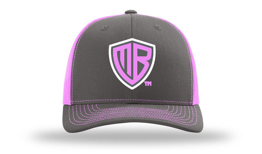 MB Shield - Richardson 112 Snapback - Charcoal/Neon Pink