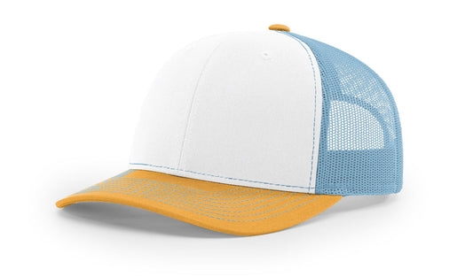 112 Richardson Snapback White/Columbia Blue/Yellow