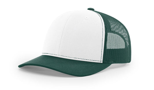 112 Richardson Snapback White/Dark Green