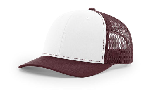 112 Richardson Snapback White/Maroon