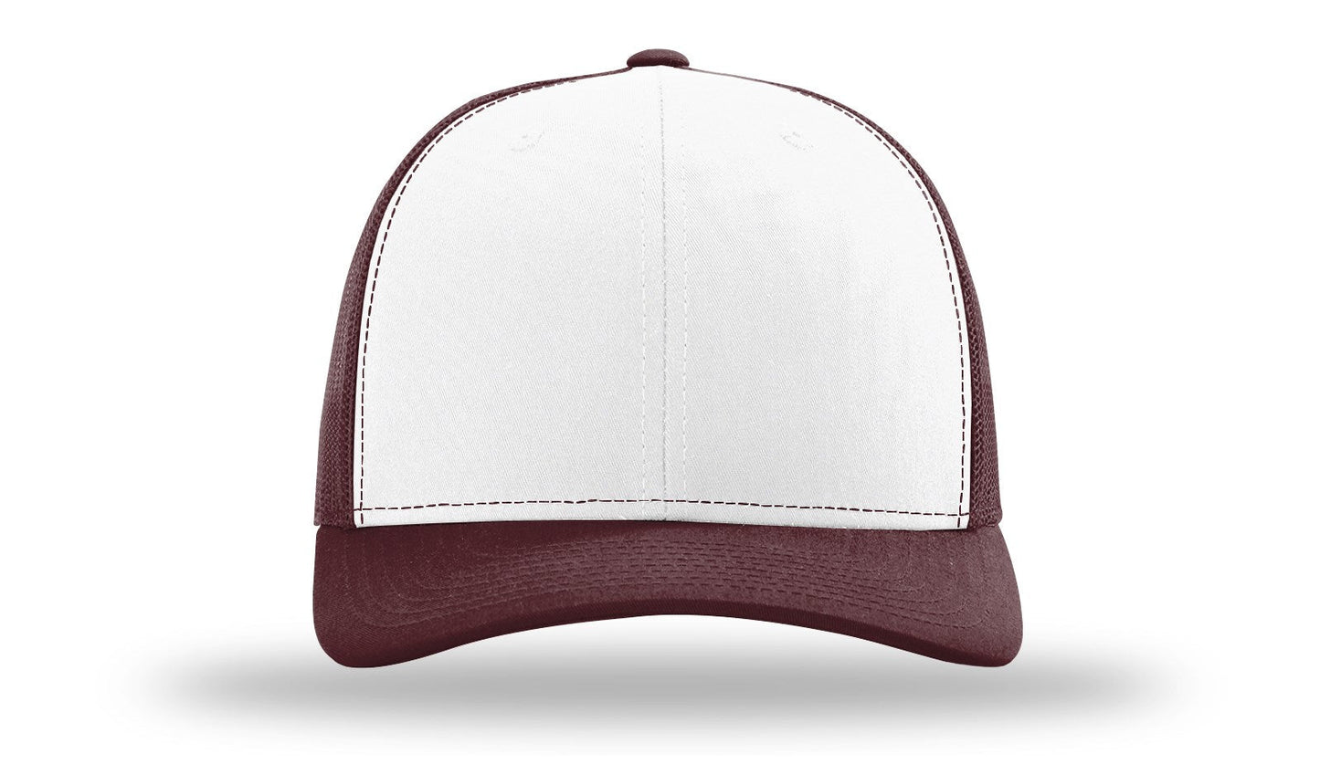 112 Richardson Snapback White/Maroon