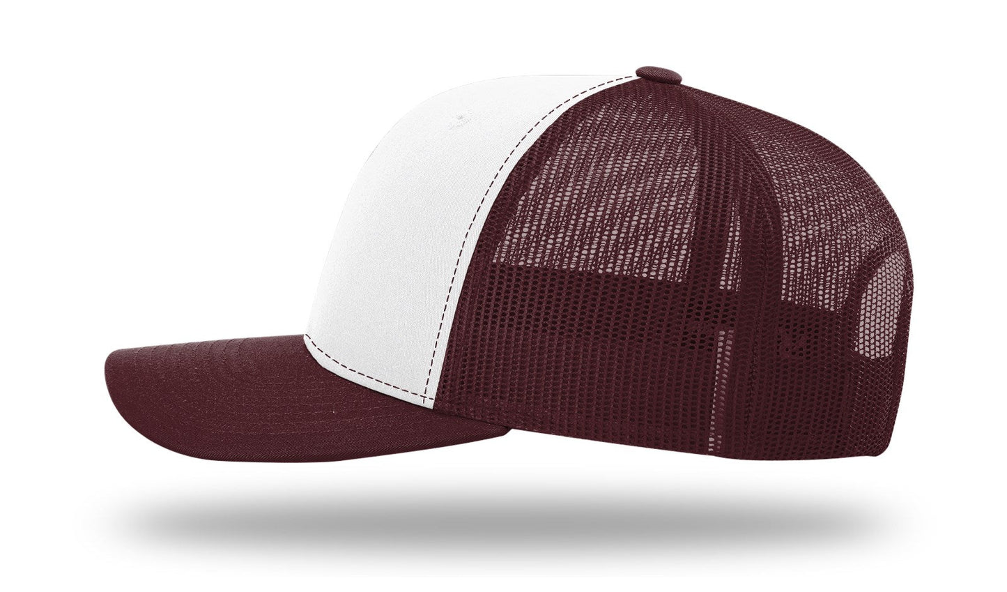 112 Richardson Snapback White/Maroon