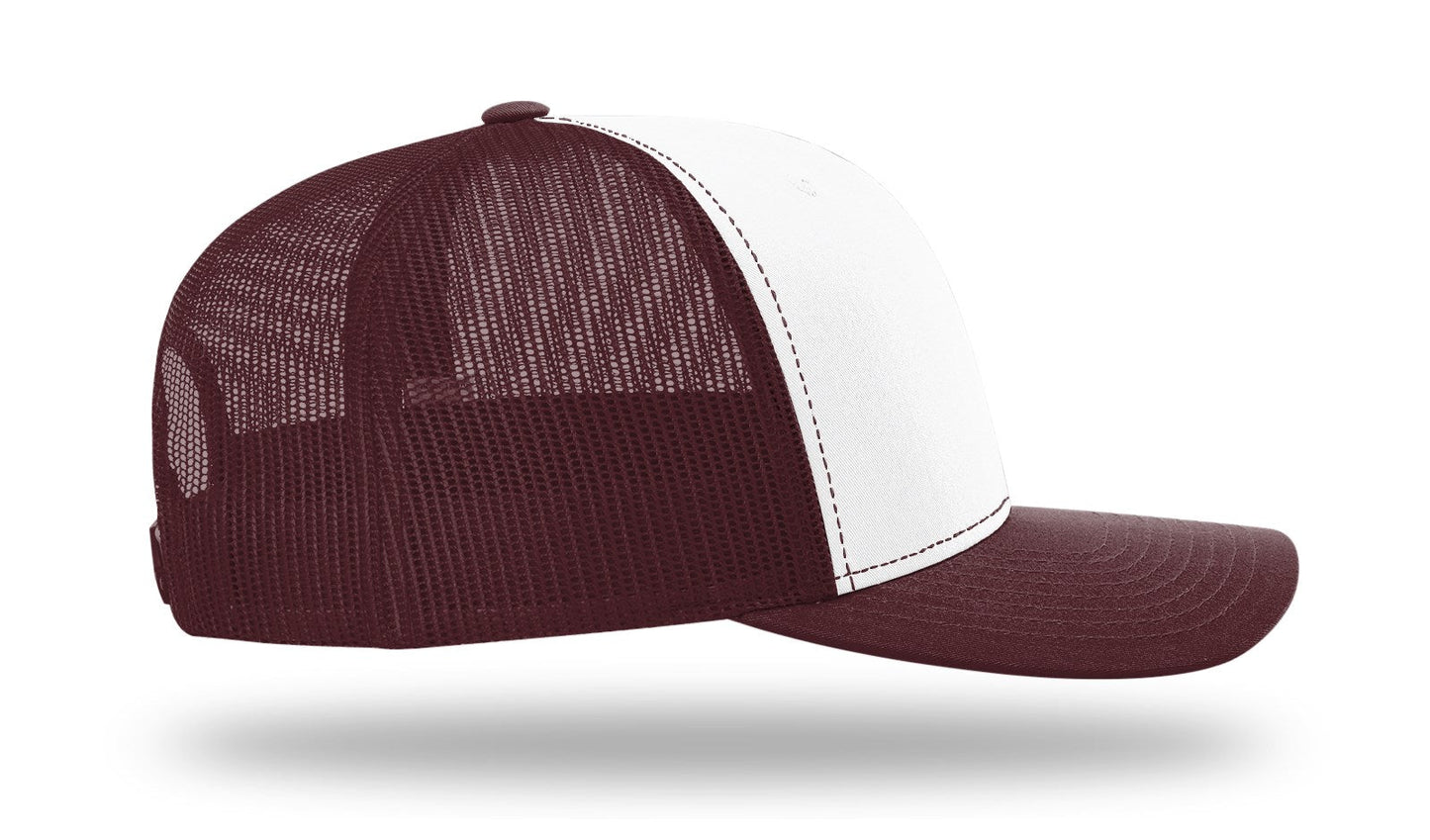 112 Richardson Snapback White/Maroon