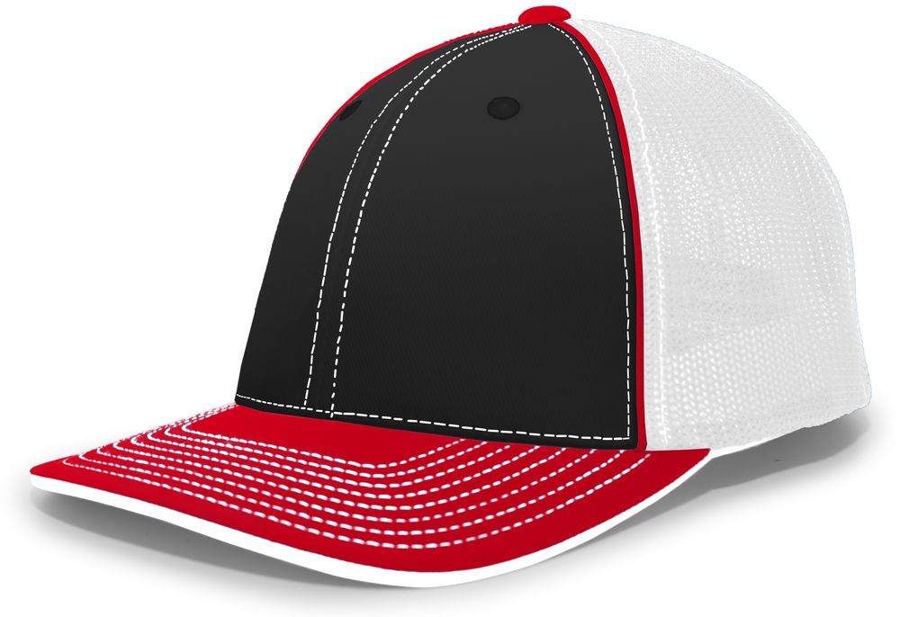 404M Pacific Flexfit Black/White/Red