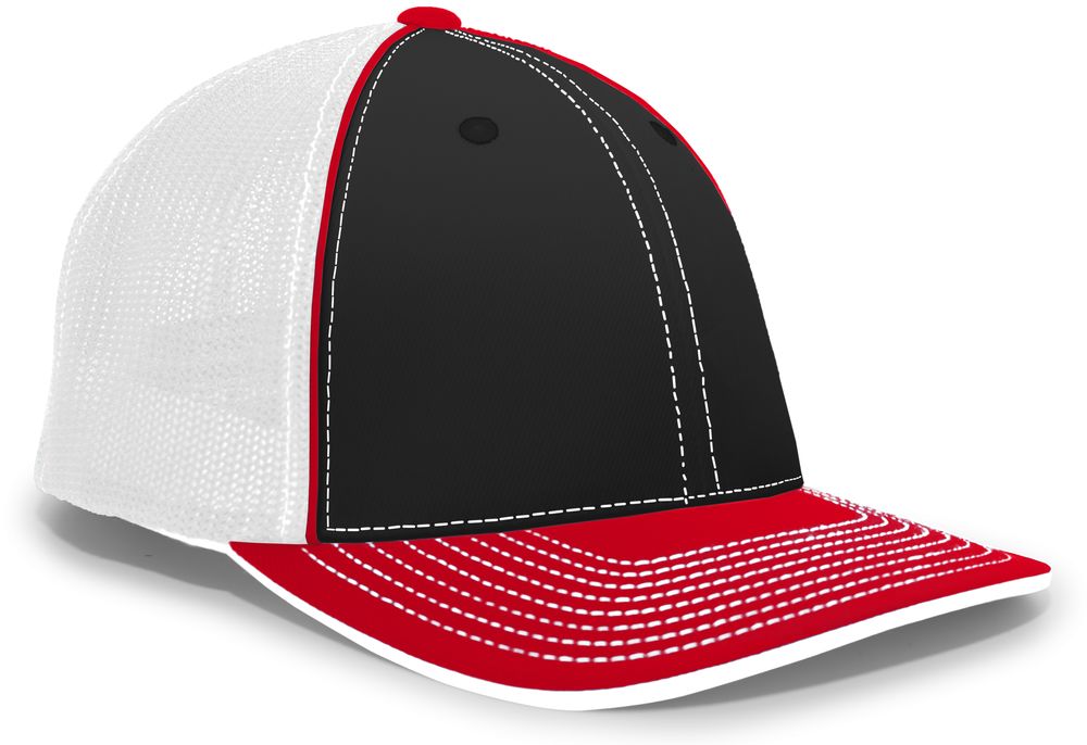 404M Pacific Flexfit Black/White/Red