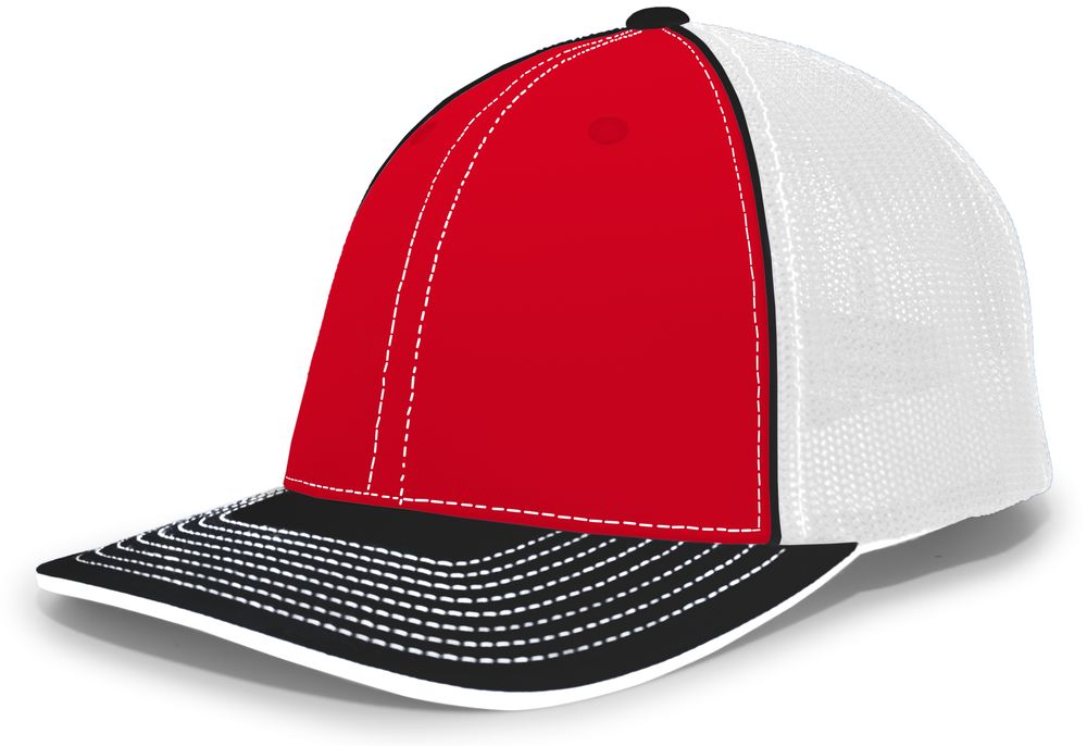 404M Pacific Flexfit Black/White/Red