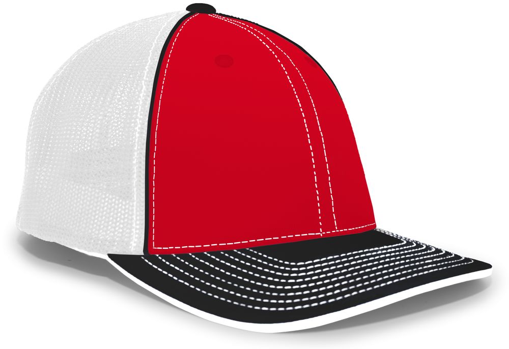 404M Pacific Flexfit Red/White/Black