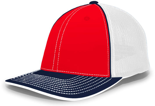 404M Pacific Flexfit Red/White/Navy