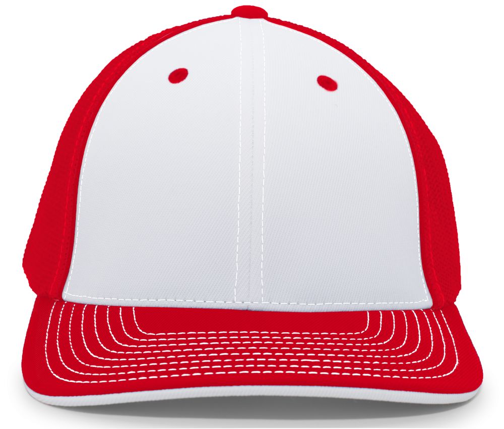 404M Pacific Flexfit White/Red/Red