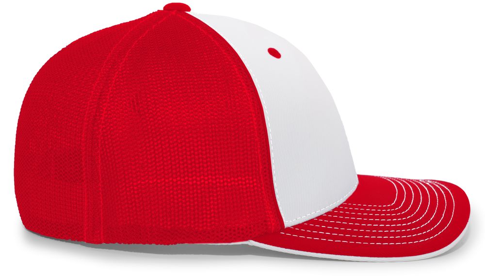 404M Pacific Flexfit White/Red/Red