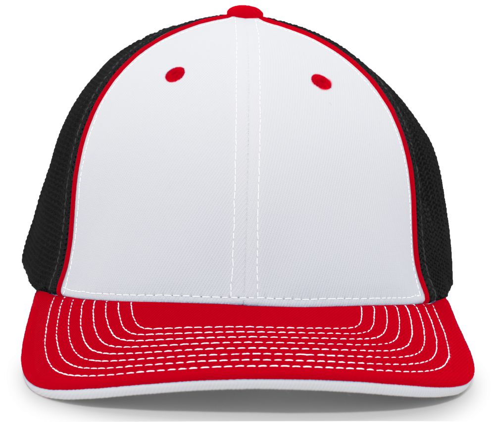 404M Pacific Flexfit White/Black/Red