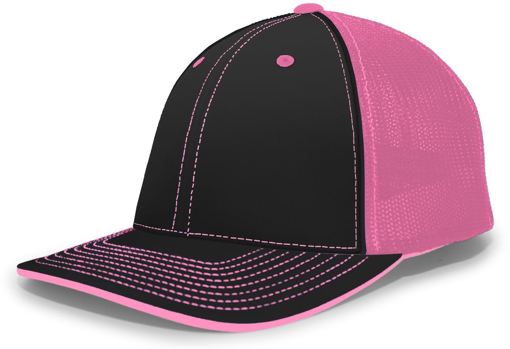 404M Pacific Flexfit Black/Pink/Black