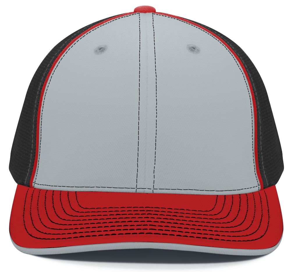 404M Pacific Flexfit Silver/Black/Red