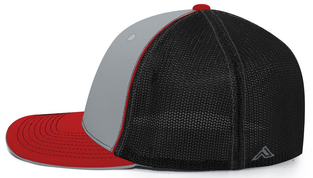 404M Pacific Flexfit Silver/Black/Red