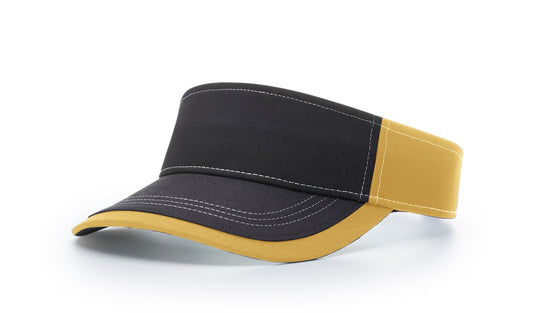 R - 775 Twill Contrast Visors - Charcoal/Vegas Gold