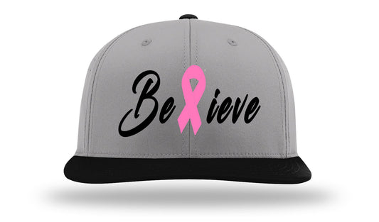 Believe Cancer Hat PTS30 Gray/Black