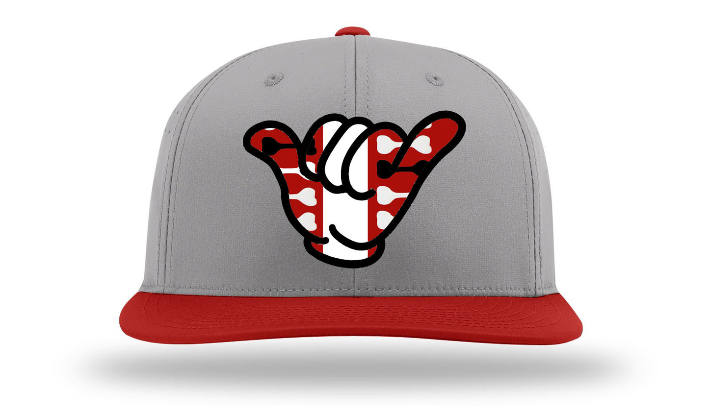 Georgia Dawgs Hang Loose Hats - Gray/Red PTS30