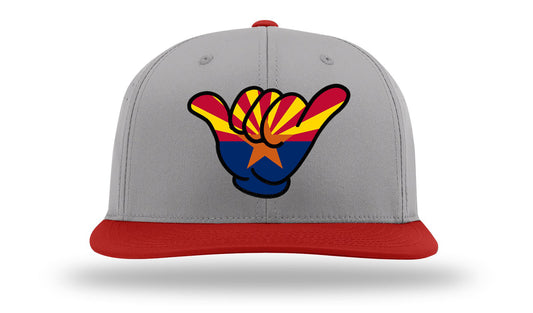 Arizona Shaka State Flag Cap - Grey/Red PTS30