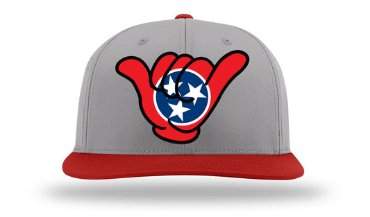 Tennessee Shaka State Flag Cap - Grey/Red PTS30