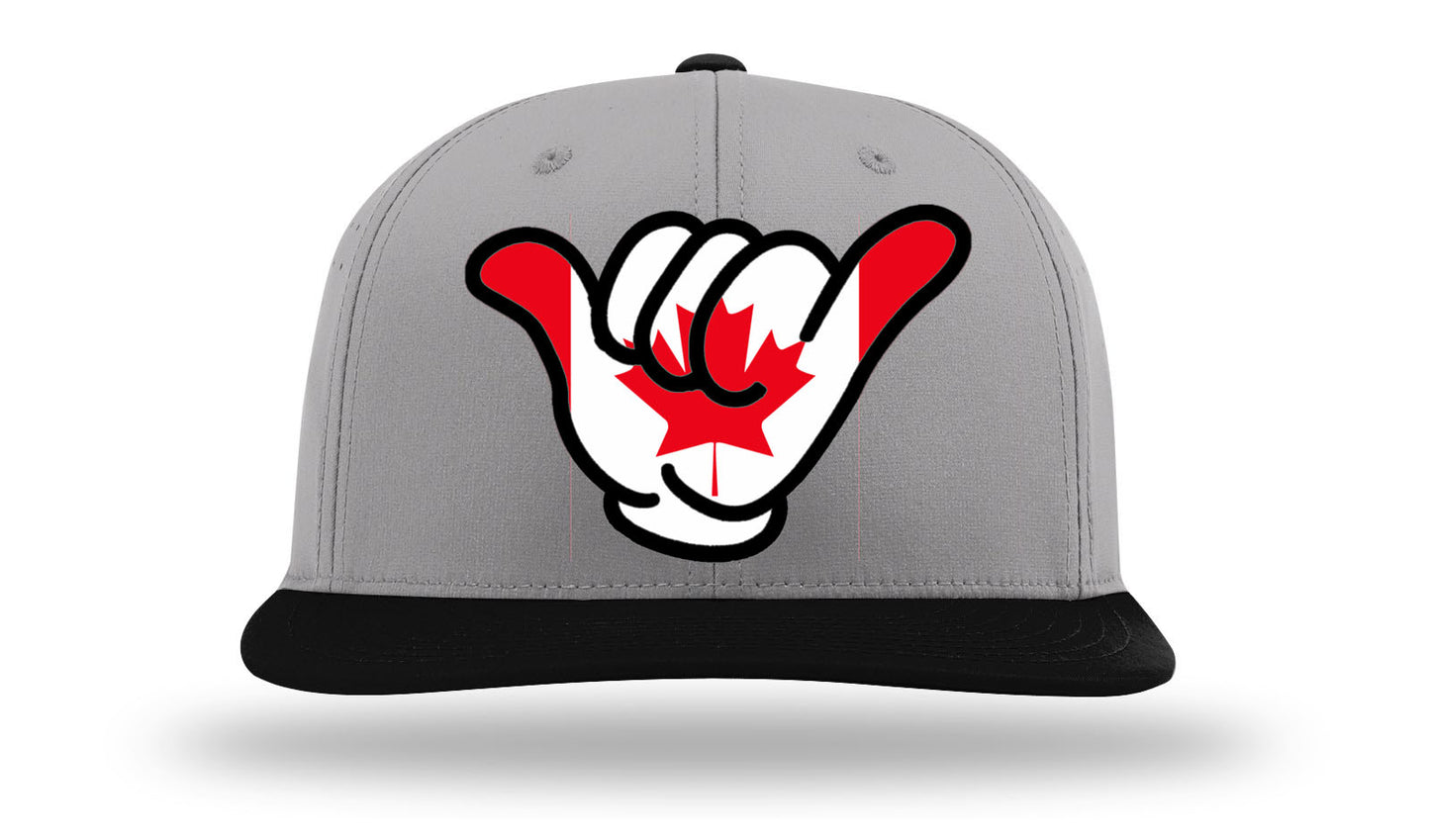 Canada Flag Shaka Caps PTS30 Charcoal/Black Bill