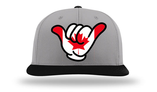 Canada Flag Shaka Caps PTS30 Charcoal/Black Bill