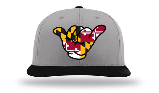 Maryland State Flag Shaka hand Cap