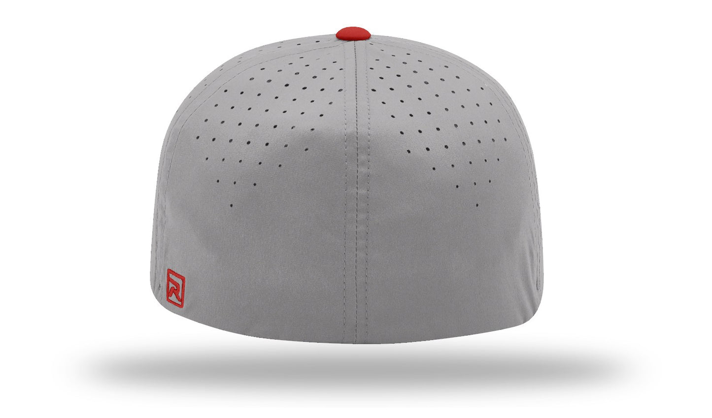 USA Shaka Flag Cap - PTS30 Gray/Red