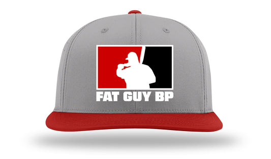 Fat Guys BP Hat PTS30 Gray/Red #RedBlack