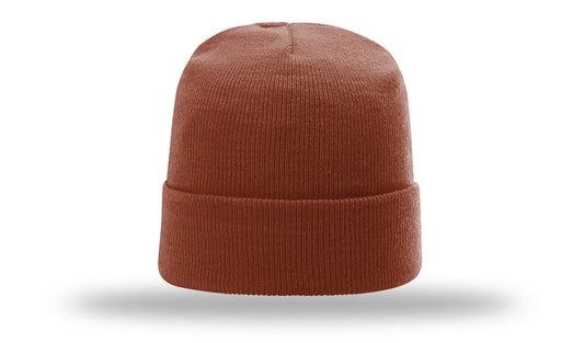 R-18  Richardson Solid Burnt Orange Beanie w/ Cuff