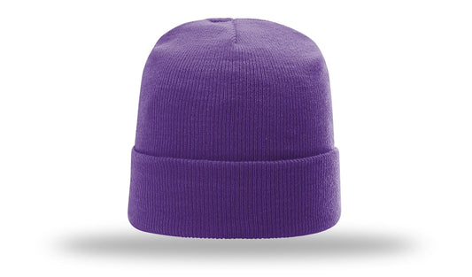 R-18  Richardson Solid Purple Beanie w/ Cuff