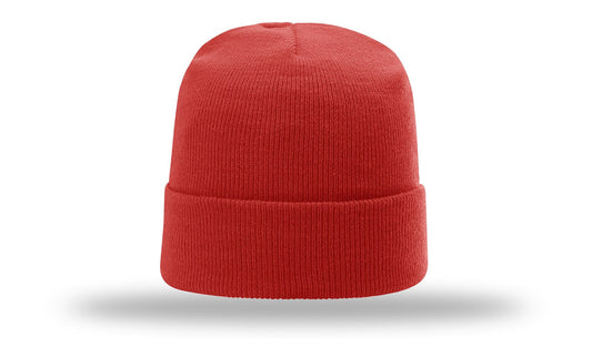 R-18  Richardson Solid Red Beanie w/ Cuff