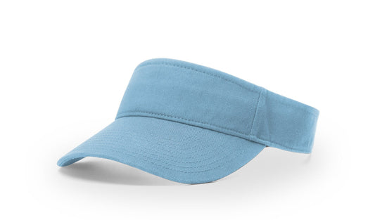 R - 45 Richardson Garment Washed Visors - Columbia Blue