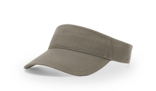 R - 45 Richardson Garment Washed Visors - Driftwood