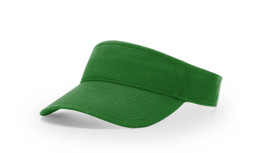 R - 45 Richardson Garment Washed Visors - Kelly Green