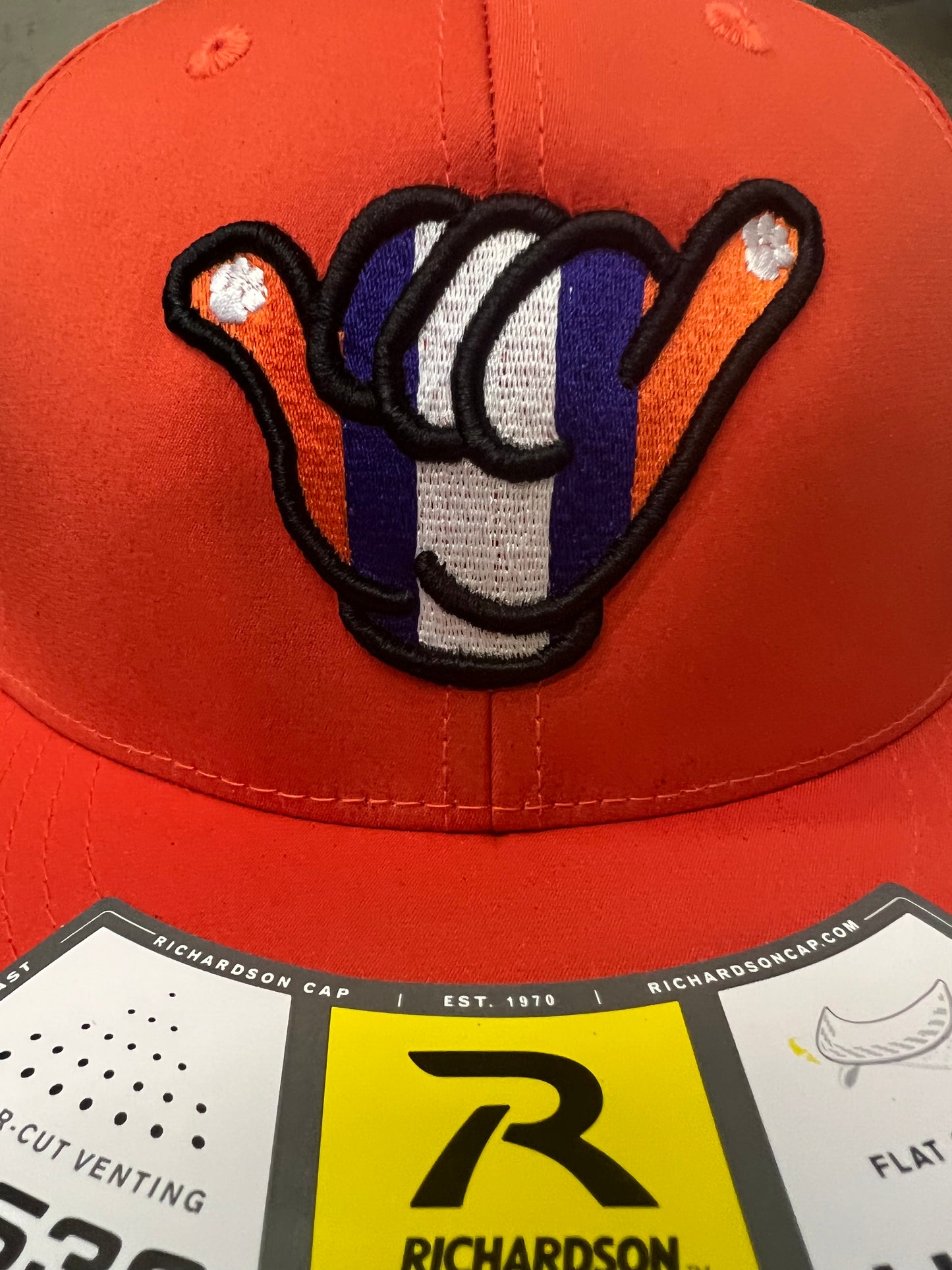 Tigers Shaka Caps - Solid Orange PTS30